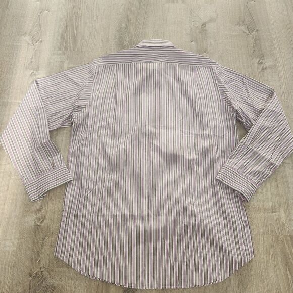 Ralph Lauren Mens Purple Label Button Up Dress Shirt Size Large Made in Italy - Picture 10 of 10